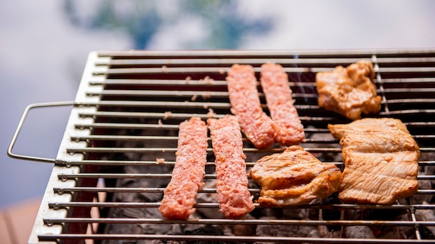 BBQ is preparing for dinner party