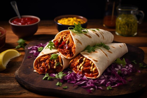 BBQ Jackfruit Vegan Burrito