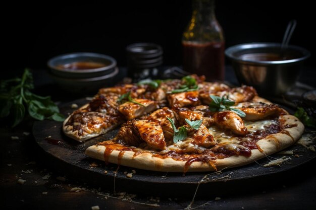 BBQ Kip Flatbread Pizza