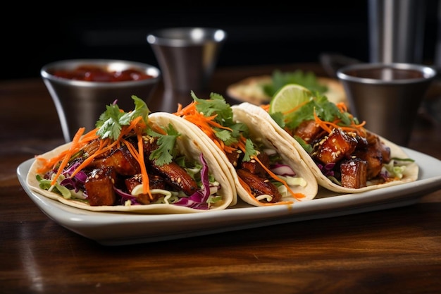 BBQ Pork Belly Tacos beste BBQ beeldfotografie