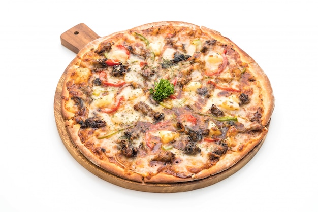 bbq pork pizza