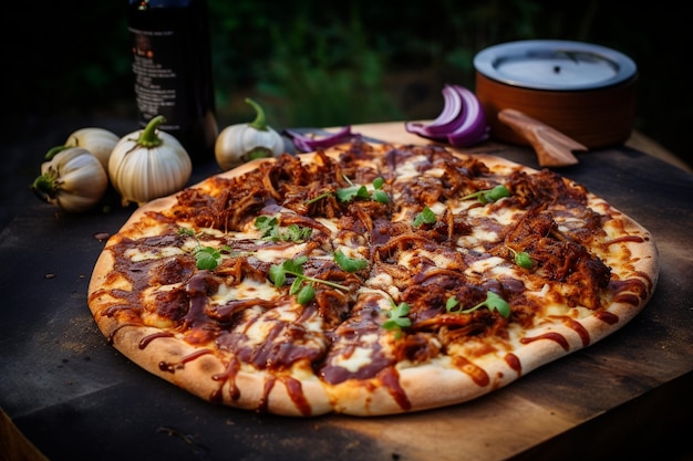 BBQ Pulled Pork Pizza