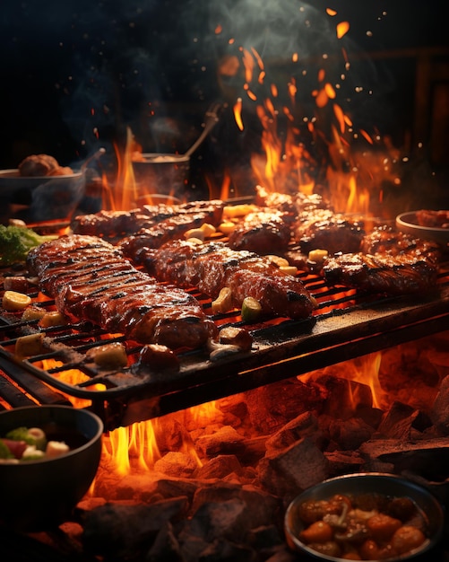 Premium Photo | BBQ restaurant barbacue photography high resolution