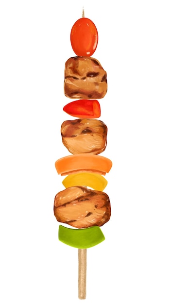BBQ-stok png voedsel illustratie doorzichtige achtergrond