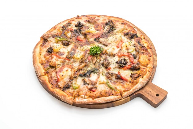 bbq varkensvlees pizza