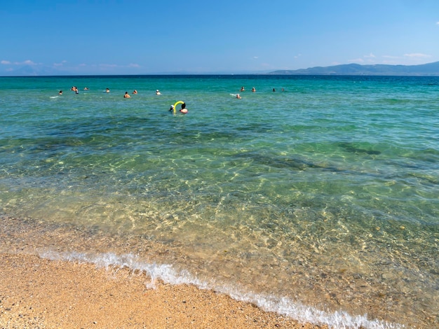 ギリシャのエーゲ海のビーチ