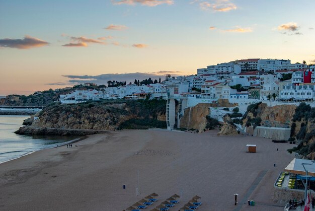 Beach of Albufeira City Western Portugal