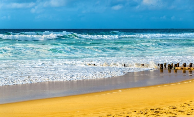 Beach on the Atlantic Ocean near Seignosse France Aquitaine