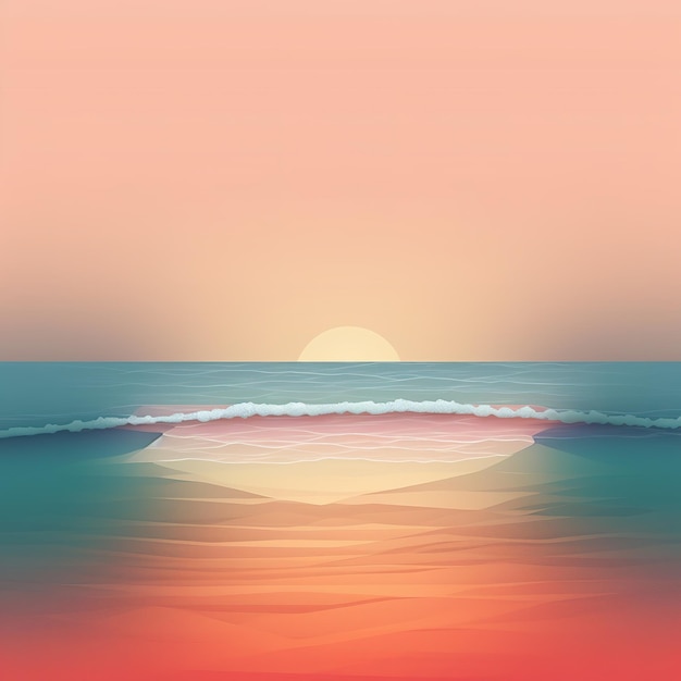 Beach background illustration