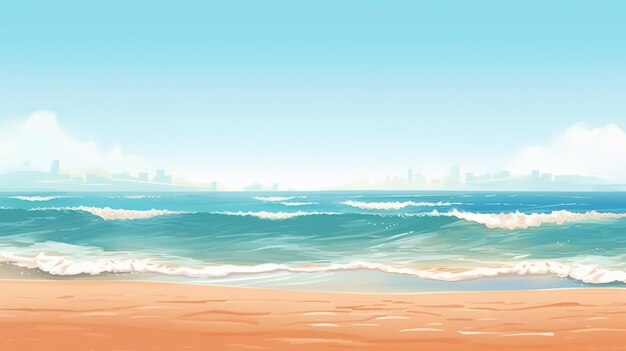 Beach background illustration