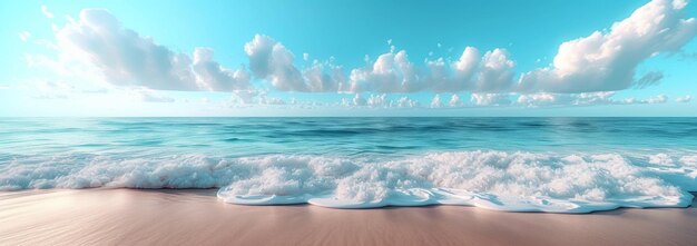 Photo beach background ocean sky white background