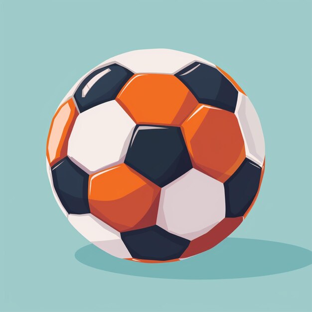 Photo beach ball in flat style vector illustration for your design