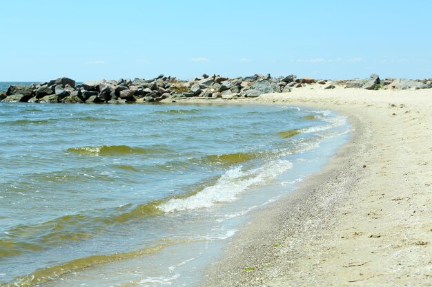 Beach and beautiful sea