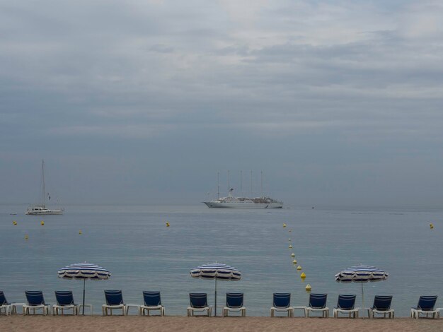 the beach of cannes