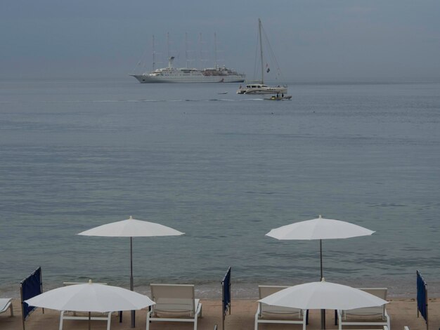 the beach of cannes