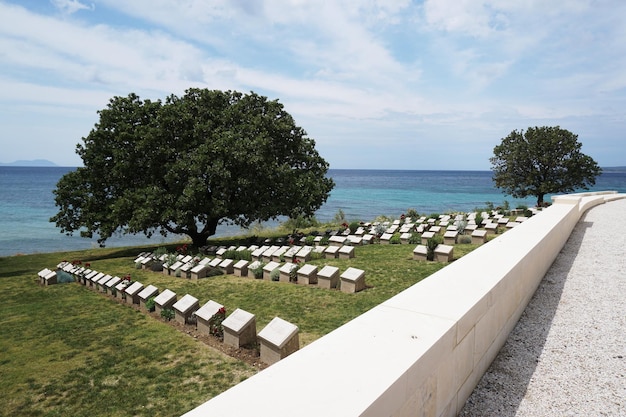 Foto cimitero di spiaggia anzac cove gallipoli