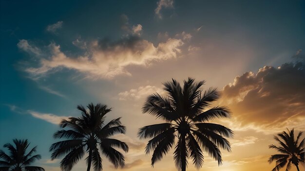 Beach and Coconut Trees