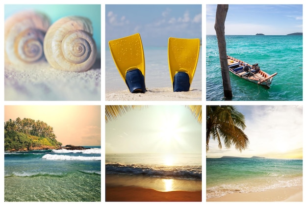 Beach collage