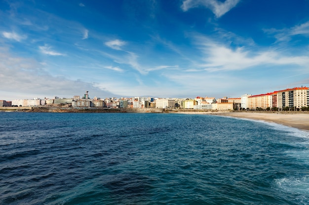 The beach in Coruña 