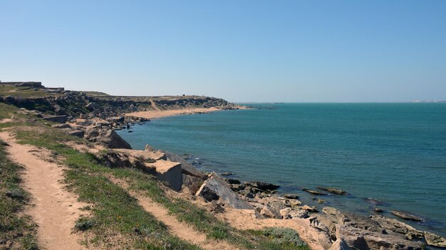 The beach at the end of the walk