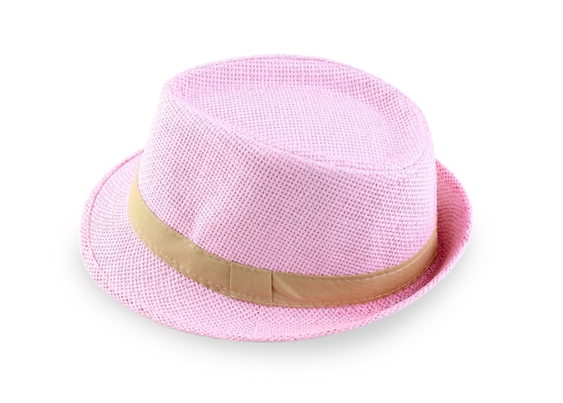 Beach hat on white