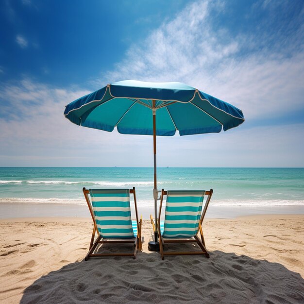 Beach haven under azure skies