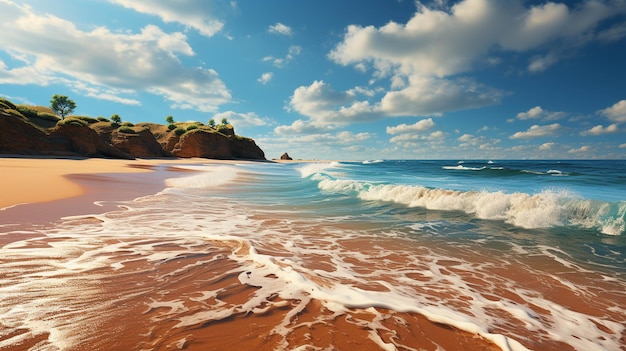 beach HD wallpaper photographic image
