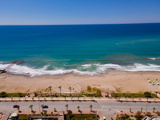 The beach at the hotel la marina