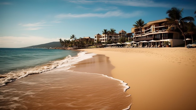 The beach at the hotel riu palace cabo san lucas