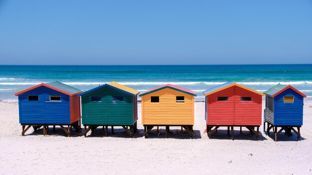 Beach house at muizenberg cape town beach huts muizenberg cape town false bay south africa