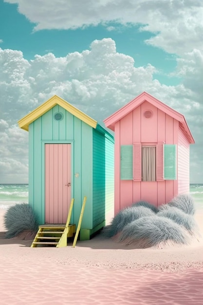 beach hut on the beach