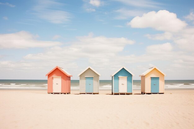 Foto beach huts and cottages