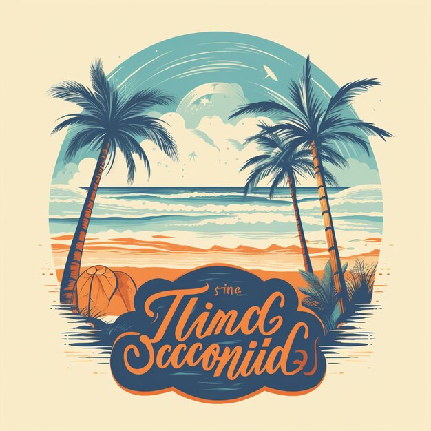 The beach is calling summer typography vector graphic tshirt designs