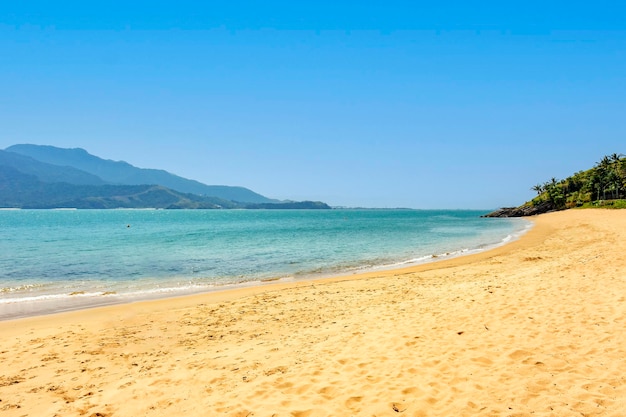 Beach on the island of Ilhabela on the north coast of the state of Sao Paulo