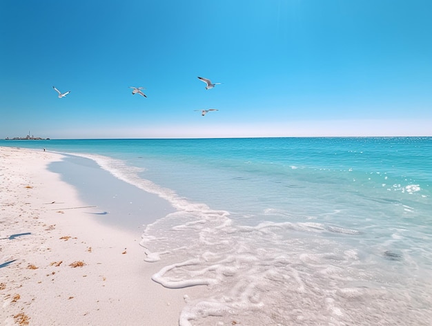 Beach landscape with sand