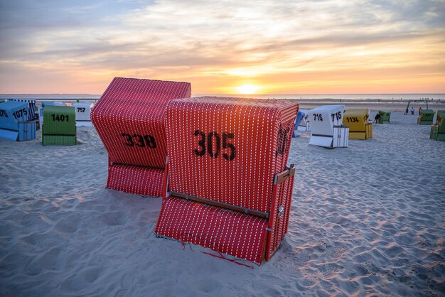 Foto la spiaggia di langeoog