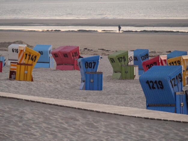 Foto la spiaggia di langeoog