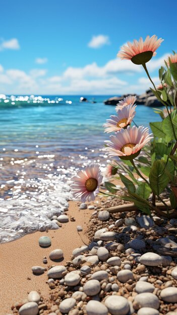 On the beach looking out the ocean uhd wallpaper