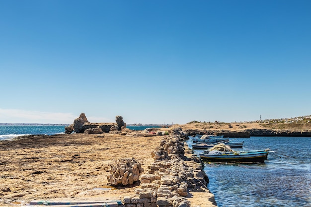 The Beach of Mahdia City in Tunisia