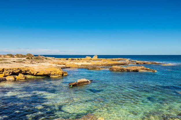 The Beach of Mahdia City in Tunisia