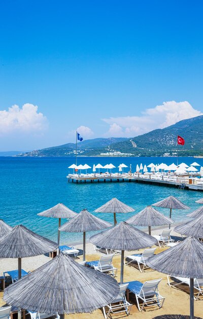 Beach on the Mediterranean coast in Turkey