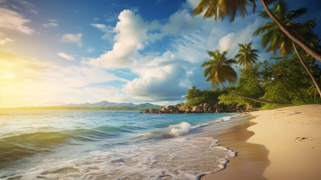 Beach nature background