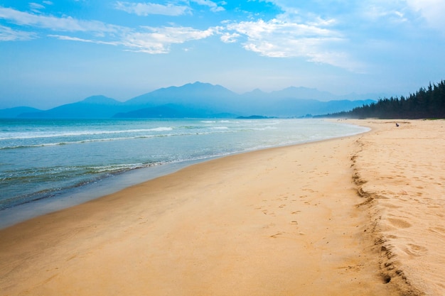 Beach near Danang city Vietnam