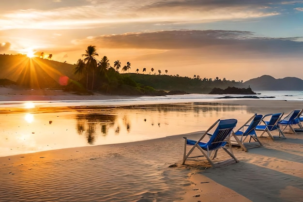 A beach at or near the hotel