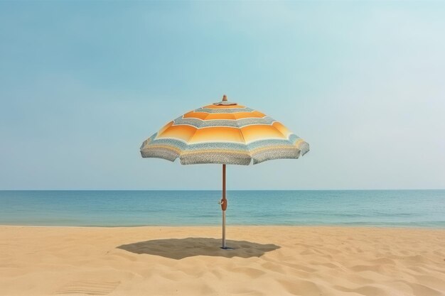 Beach new umbrella background Generate Ai