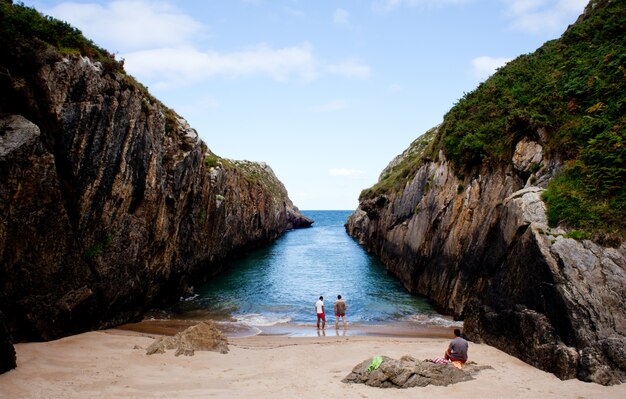 Nueva de Llanes 해변, 아스투리아스, 스페인