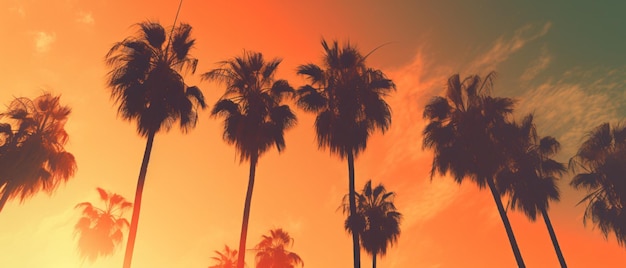 Beach And Palm Tree