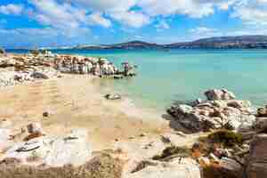 Photo beach on paros island