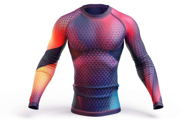 Beach Ready Fashionable Rash Guard for Sun Protection Generative AI