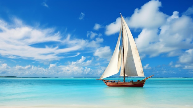 Beach sailing and watercraft background
